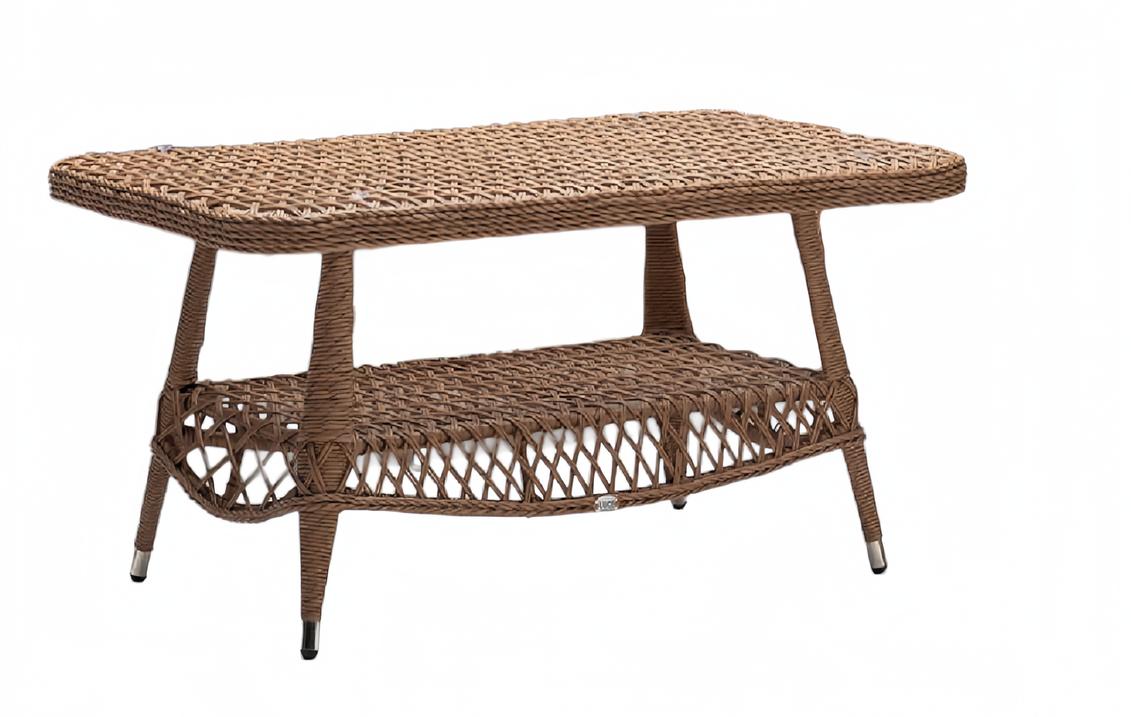 Couchtisch Braun Luxus Rattan Elegantes Terrasse Design Tische modern Möbel