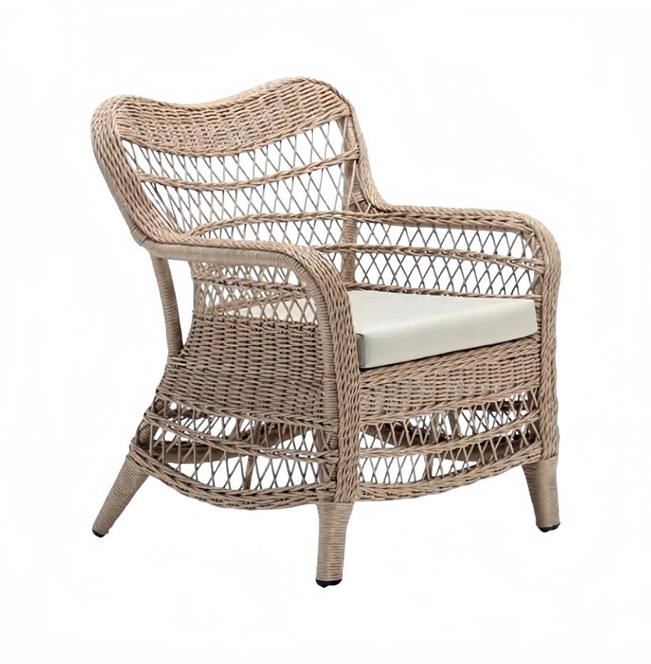 Sessel Design Terrasse Couch Sofa Sitzer Rattanb Polster Luxus Sitz Relax