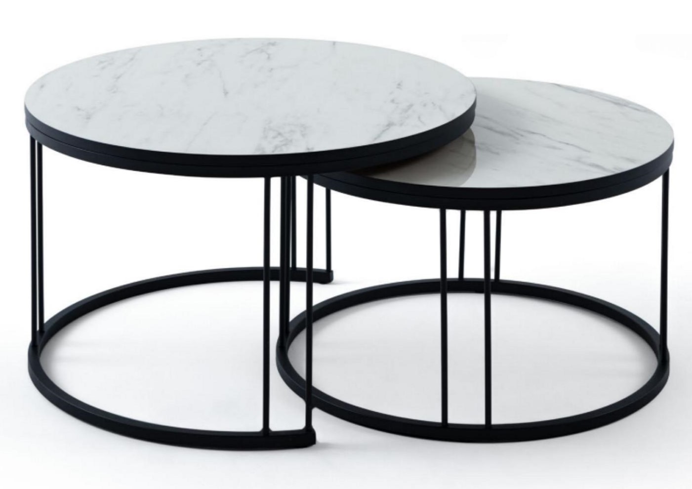 Designer Couchtisch Beistelltisch Kaffeetisch Luxus Tisch Wohnzimmertisch 2tlg