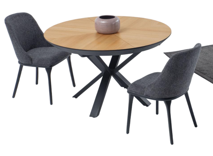 Set 6x Stühle Esstisch Esszimmer Polster Stühle Textil Designer Tisch Essgruppe