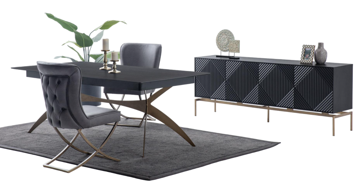 Esszimmer Set 8tlg Esstisch Designer 6x Stühle Essgruppe Sideboard Luxus