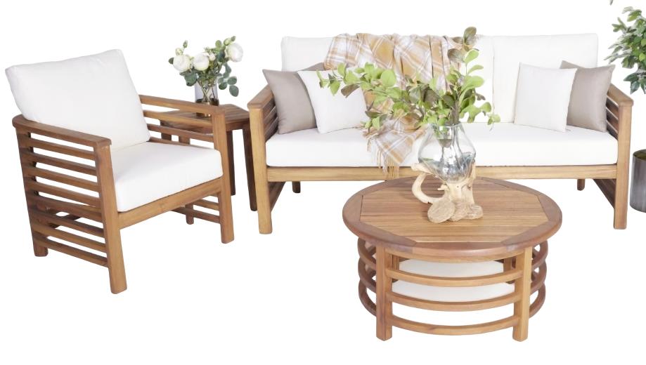 Sofagarnitur 3+1 Sitzer Gartenmöbel Couchtisch Komplett Sofas Sitzmöbel