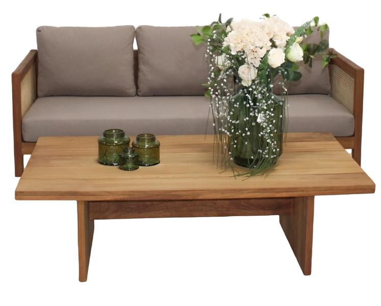 Sofa 3 Sitzer Stilvoller Couchtisch Gartenmöbel Designer Komplett Set 2tlg