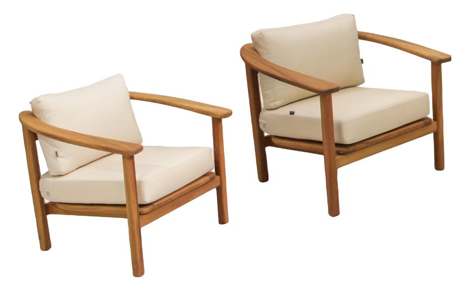 Relax Set Outdoor 2x Sessel Lehnstuhl Polstersessel Gartenmöbel Polster
