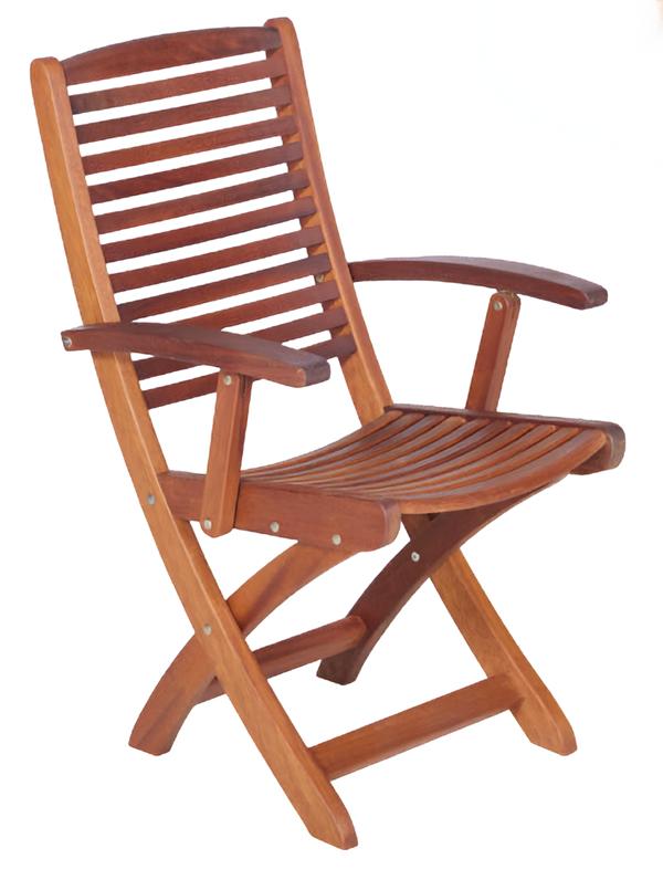 Braun Armlehnstuhl Stuhl Gartenstuhl Holzstuhl Gartenmöbel Sitzmöbel