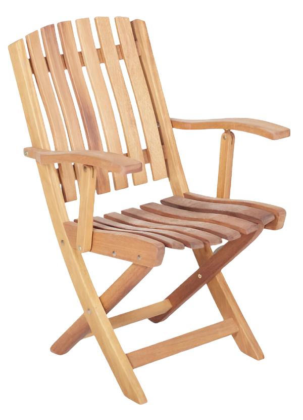 Outdoor Sessel Stuhl Möbel Garten Sessel Relax Balkon Stühle Naturholzstuhl