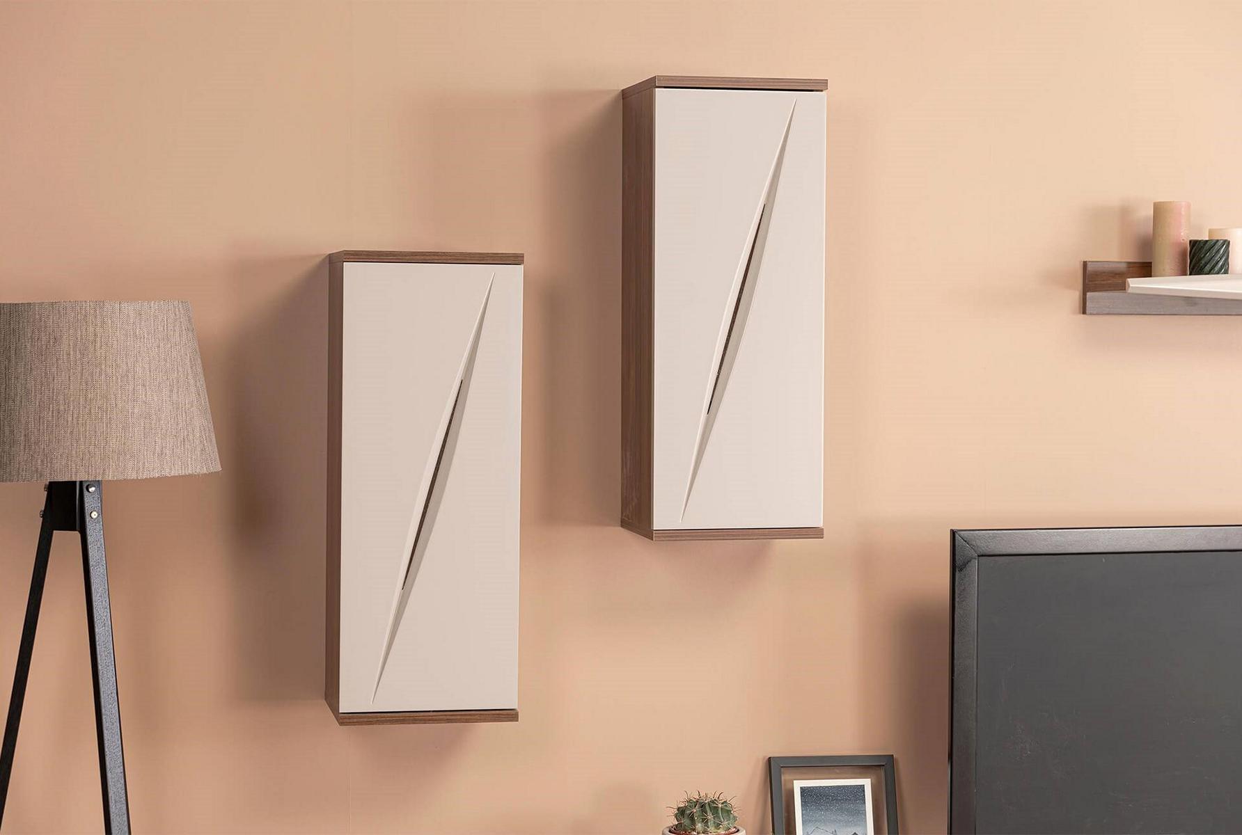 Holzmöbel 2x Wandschrank Design Wohnzimmer Modern Luxus Einrichtung