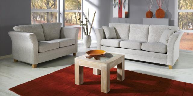 Sofagarnitur 3+2 Sitzer mit Bettfunktion Polster Garnitur Leder Couch LOUISIANA