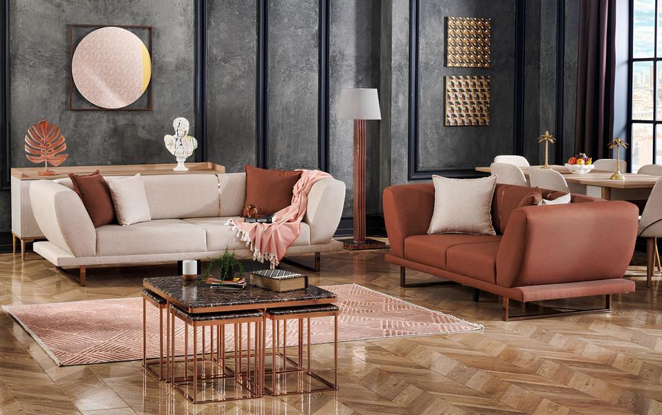 Sofa Set Wohnzimmersofa Polstersofa Relaxsofa Lounge Couch Design-Sofa Sitzmöbel