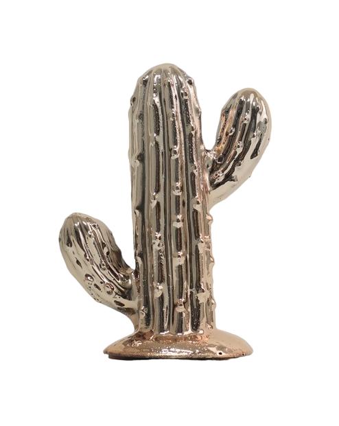 Design Kaktus Figur Statue Skulptur Vergoldet Skulpturen Dekoration 16 cm Neu