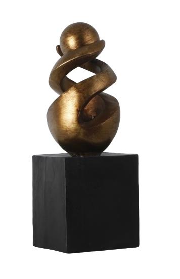 Design Figur Abstrakte Spirale Skulptur Figuren Skulpturen Dekoration Deko 38cm