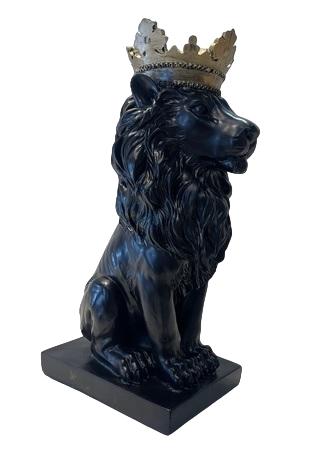 Design Figuren Löwe mit Krone Skulpturen Moderne Skulptur Deko Neu Dekoration