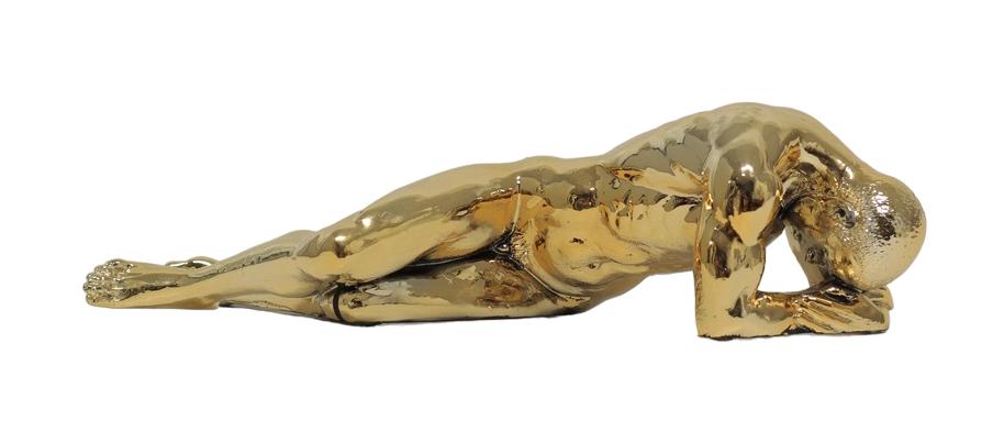 Design Mann mit verstecktem Gesicht Stil Skulptur Figuren Skulpturen Dekoration