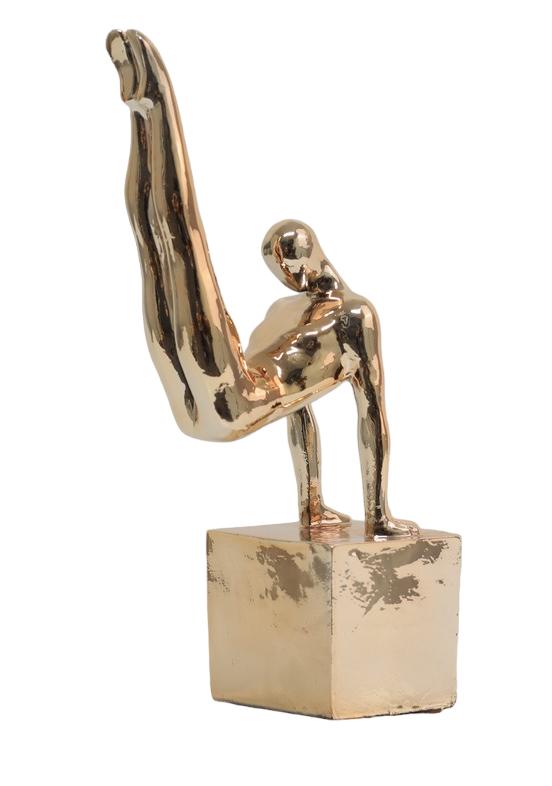 Design Turner Figur Statue Skulptur Figuren Vergoldet Dekoration Skulpturen Neu