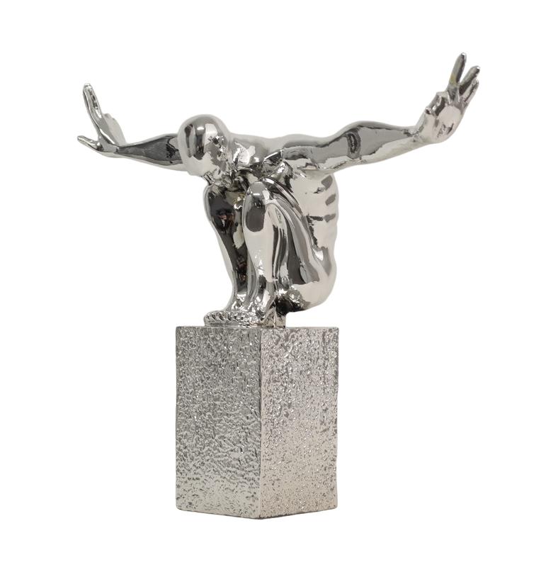 Design Mann auf einem Podest Figur Statue Skulptur 55cm Figuren Skulpturen Neu
