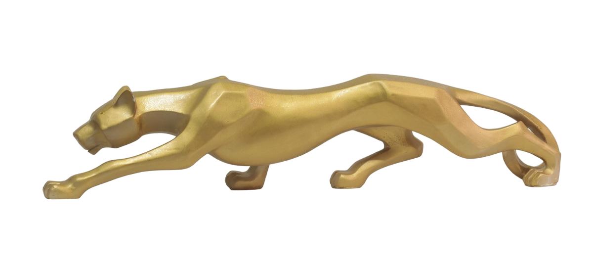 Design Figur Panther Skulptur Figuren Vergoldet Skulpturen Dekoration Deko Neu