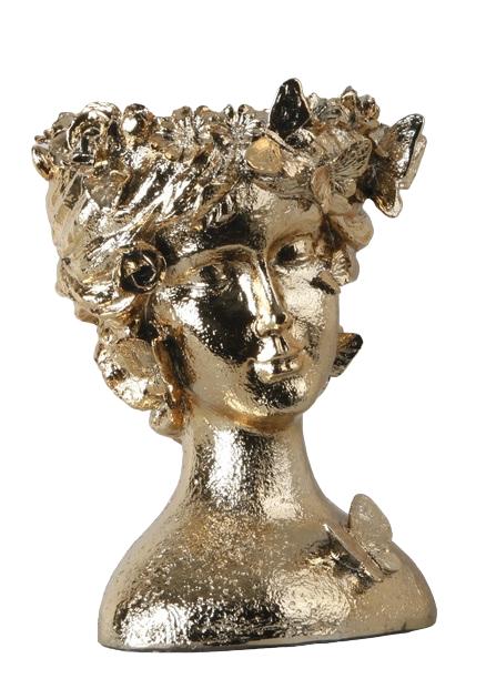 Design Blume gekrönt Figur Statue Skulptur Figuren Deko Dekoration Skulpturen