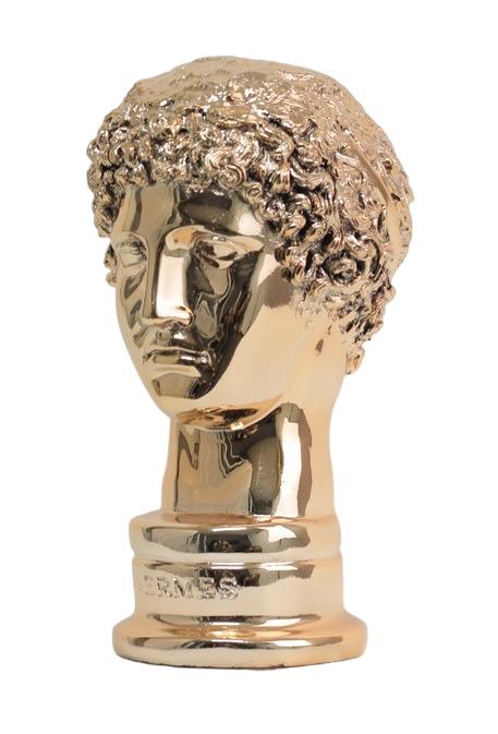 Design Hermes Gold Büste Figur Statue Skulptur Skulpturen Figuren Deko 30cm Neu