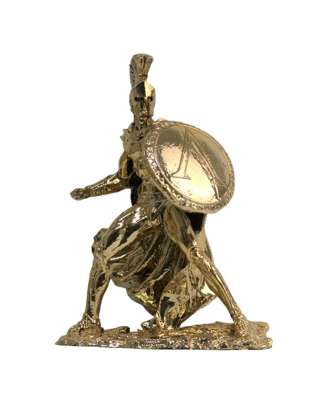 Design Figur Krieger Figuren Vergoldet Modern Skulpturen 34 cm Dekoration Neu