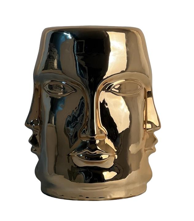 Design Figur Statue Adler bank Skulptur Figuren Vergoldet Statuen Skulpturen