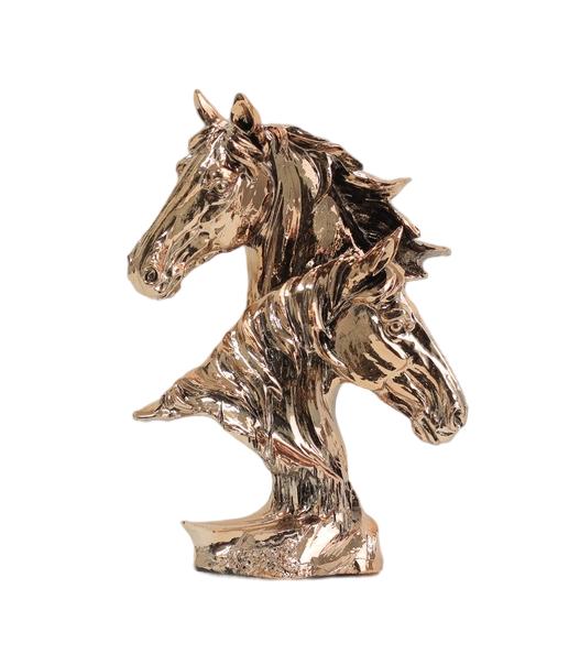 Design Figur Pferd mit Blick von rechts nach links Skulptur Figuren Skulpturen