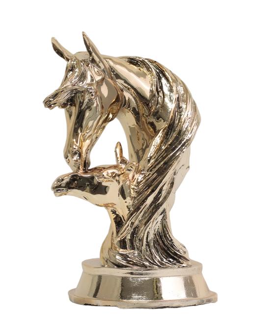Design Pferd mit Fohlen Büste Figur Statue Skulptur Skulpturen Figuren Deco Neu