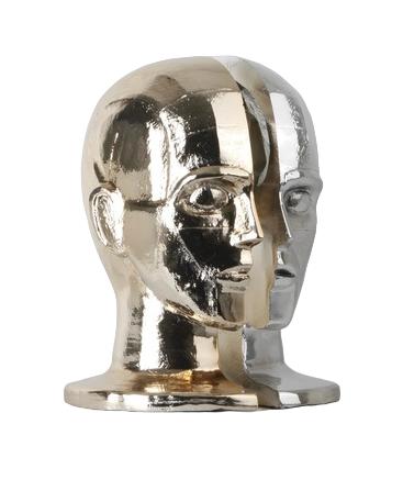 Menschliche Design Büste Figur Vergoldet Statue Skulptur Statuen Skulpturen 23cm