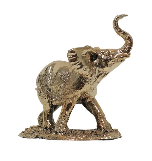 Elefant Design Vergoldet Figuren Figur Skulpturen Skulptur Statuen Statue Deko