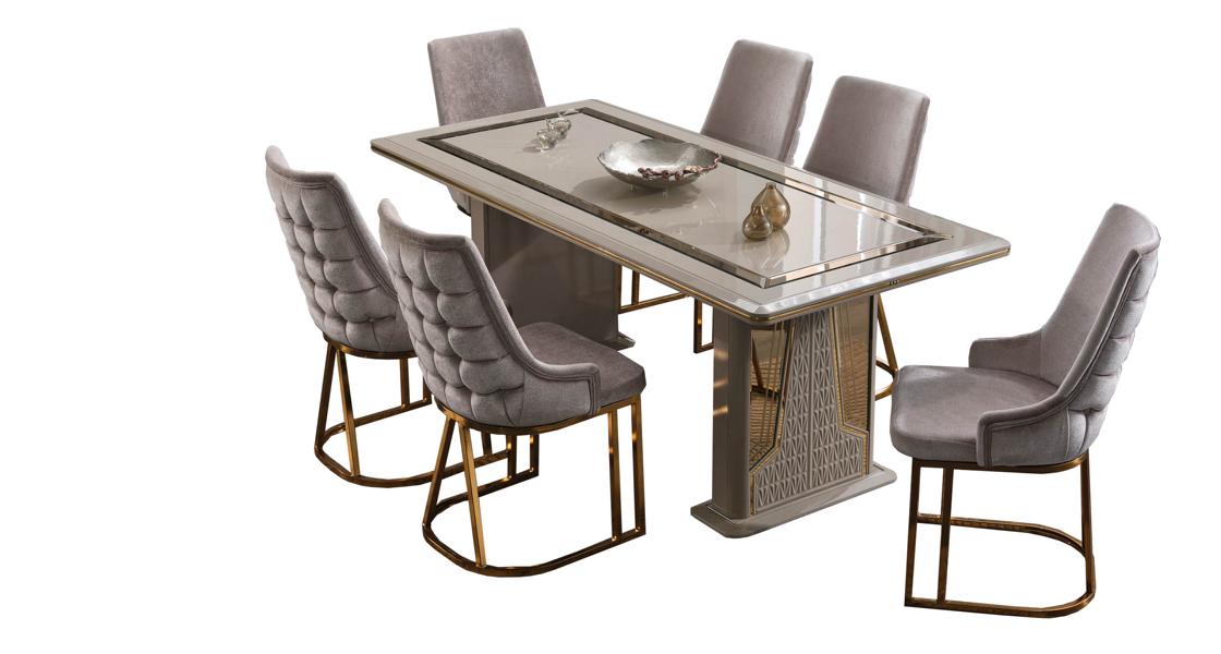 Esszimmer Set Essgruppe Komplettgarnitur Essgarnitur Stühle Lehnstuhl 5tlg.