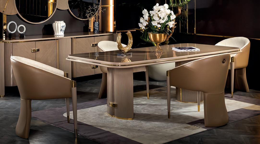 Essgruppe Set Esstisch 4x Stühle Garnitur Lehnstühle Modern Esszimmer 5tlg