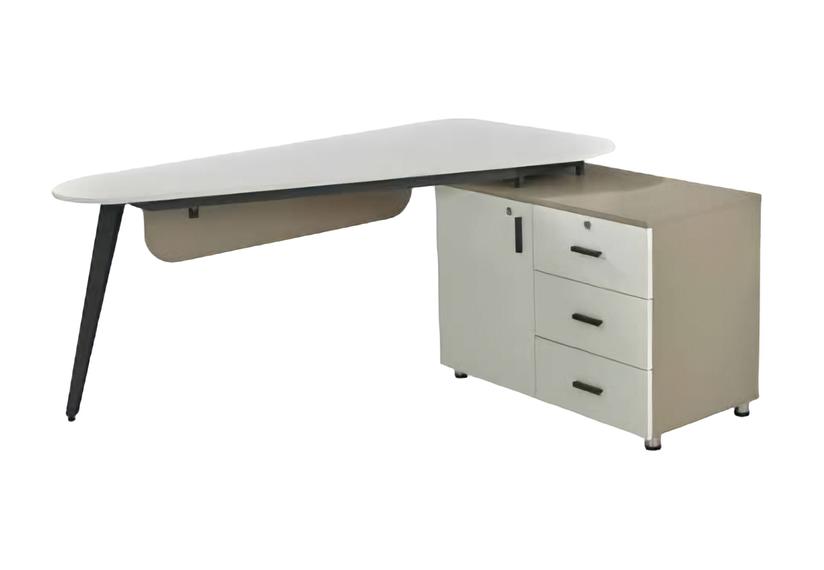 Designer Schreibtisch Dreieckig Weiß Arbeitstisch Bürotisch Arbeitszimmer
