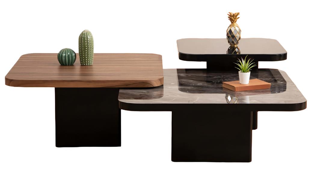 Couchtisch 3x Design Wohnzimmertisch Modern Möbel Luxus Tische 3tlg.Neu