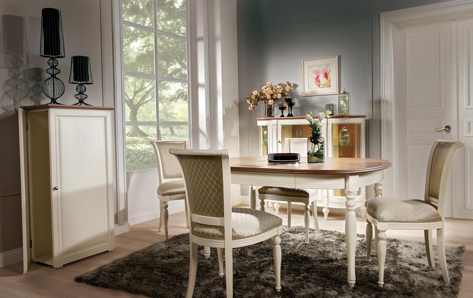 Esszimmer Komplett Esstisch mit 4x Stühle Essgruppe Vitrine Holzmöbel 6tlg