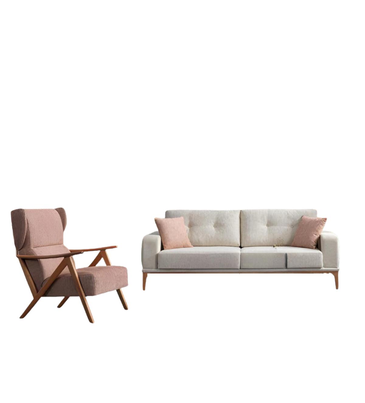 Modern Sofa 3 Sitzer Couch Möbel Sofas Couchen 3+1 Sitzgarnitur Möbel