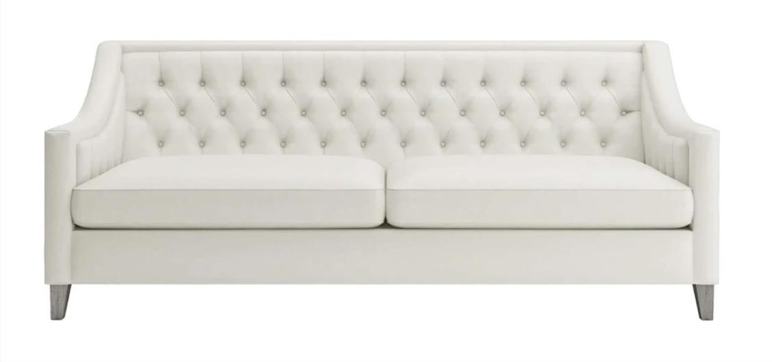 Weiß Kreative Möbel Textil Stoff Wohnzimmer Modern Chesterfield Sofa Dreisitzer