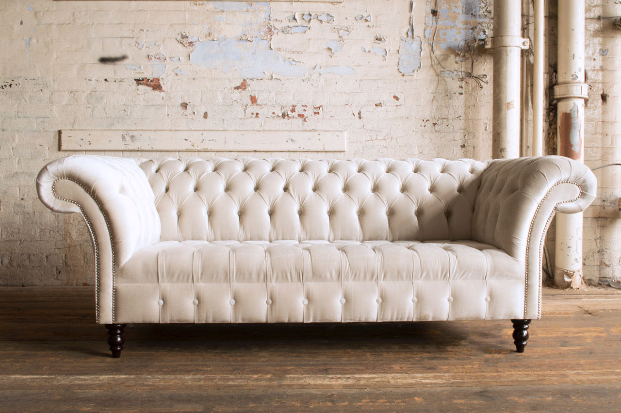 Design Sofa Chesterfield Luxus Klass Couch Polster Garnitur Leder Textil Neu 101