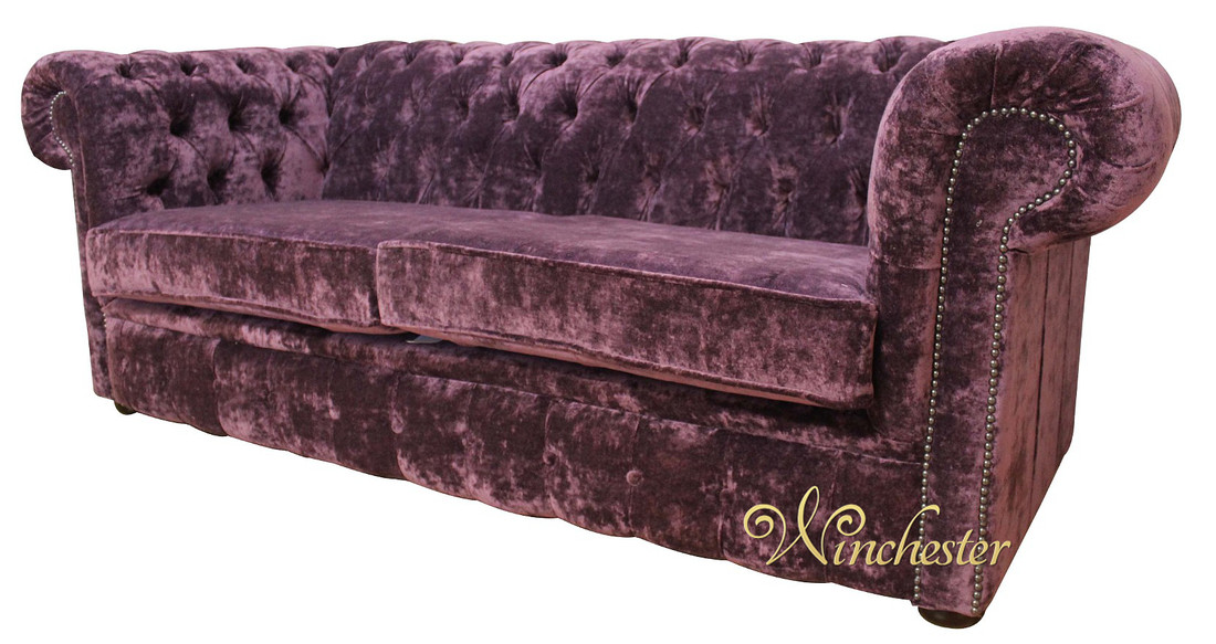 Chesterfield Design Luxus Polster Sofa Couch Sitz Garnitur Leder Textil Neu #248