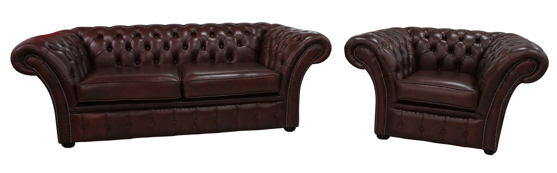 Sofagarnitur Chesterfield Polster Sofa Couch 3+1 Garnitur Leder Textil Stoff Set