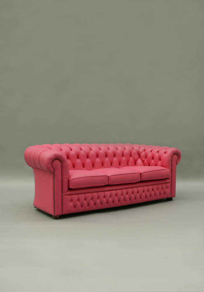 Chesterfield Design Luxus Polster Sofa Couch Sitz Garnitur Leder Textil Neu #223