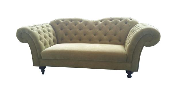 Chesterfield Samt Stoff Textil Sofa Couch Polster 3 Sitz Klassische Couchen Neu