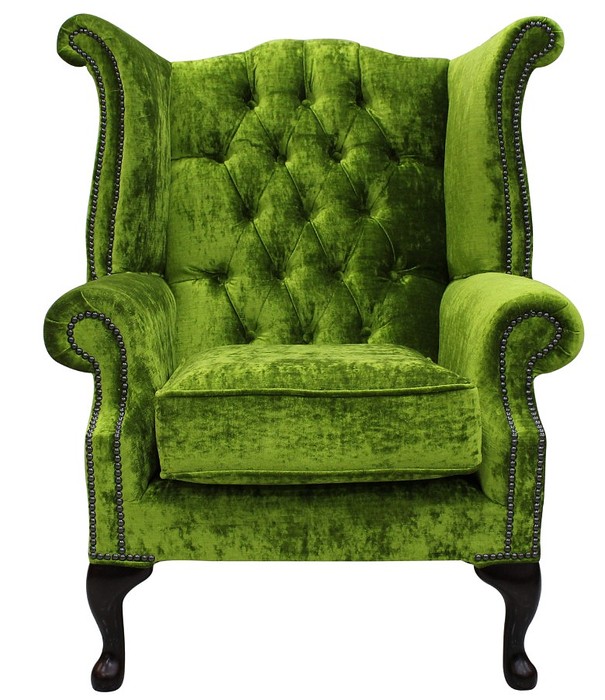 Echter Chesterfield Ohrensessel Sessel Couch Sofa Polster Sitz Lounge Relax Neu
