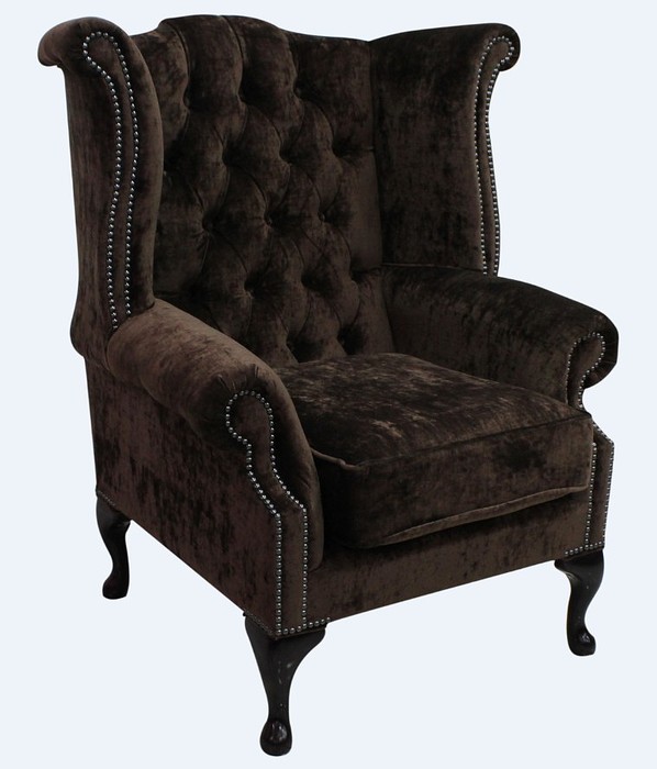 Echter Chesterfield Ohrensessel Sessel Couch Sofa Polster Sitz Lounge Relaxsitz