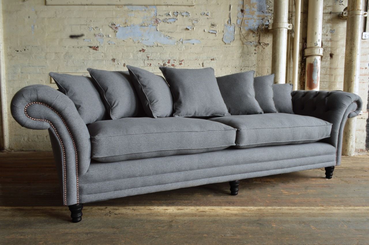 Chesterfield Sofa 3 SITZER Polster Designer Couchen Sofas Garnitur Neu 2016-056