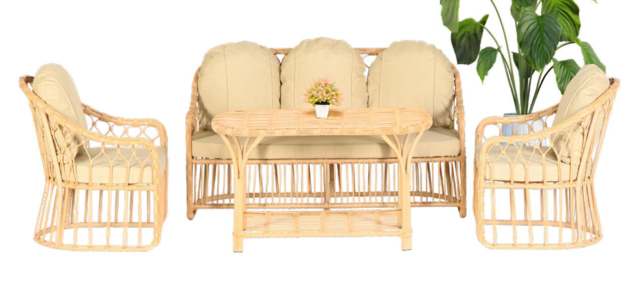 4tlg Moderne Gartenmöbel Sofa Sessel Couchtisch Veranda SofaGarnitur Lux Neu