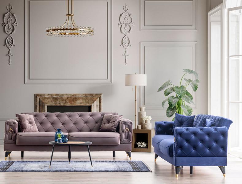 Elegante Sofagarnitur 3+3 Sitzer Perfekte Kombination aus Stil und Komfort