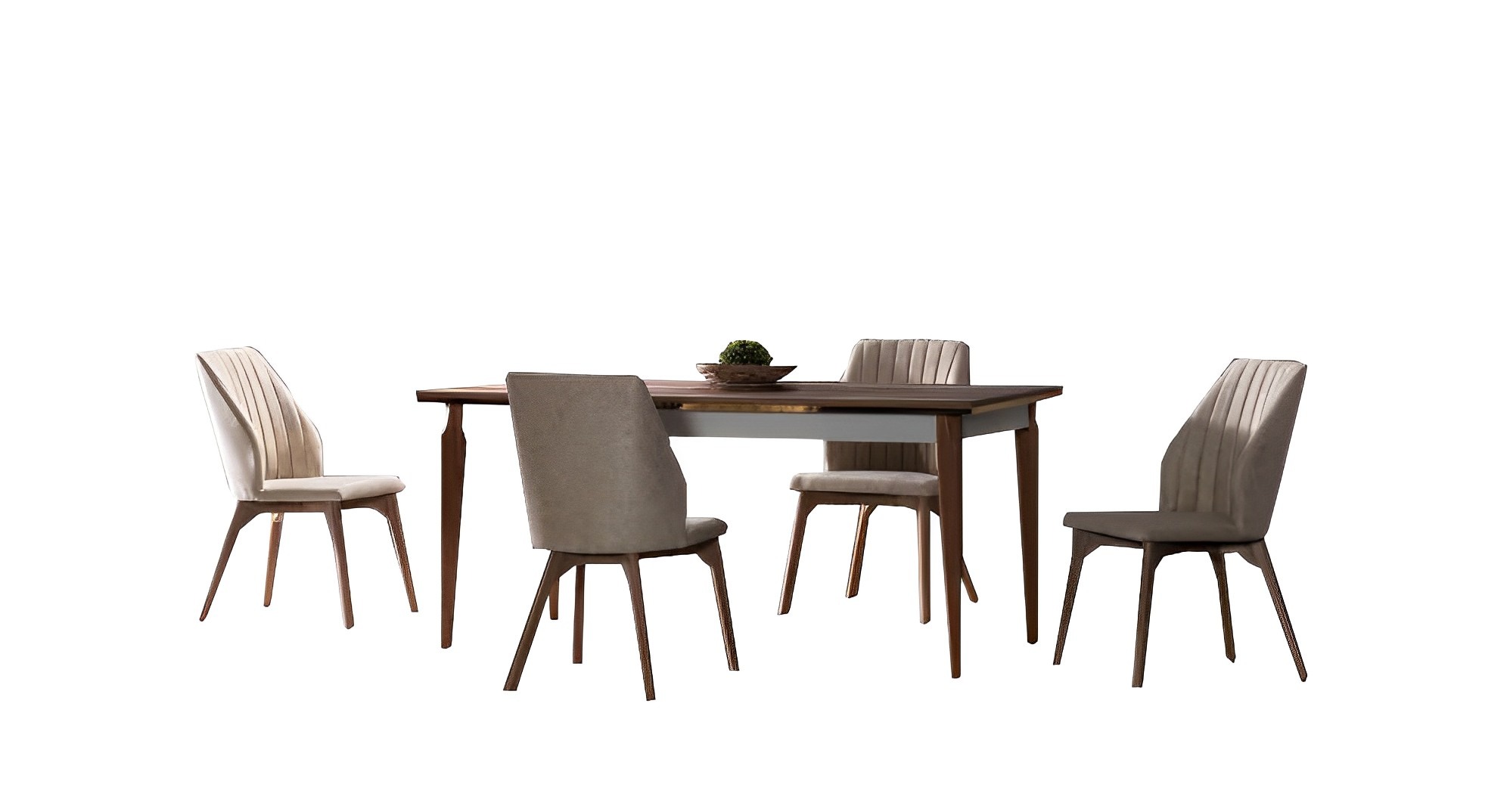 Esszimmer Set Esstisch + 4x Stuhle 5tlg Set Küchentisch Polsterstühle Essgruppe