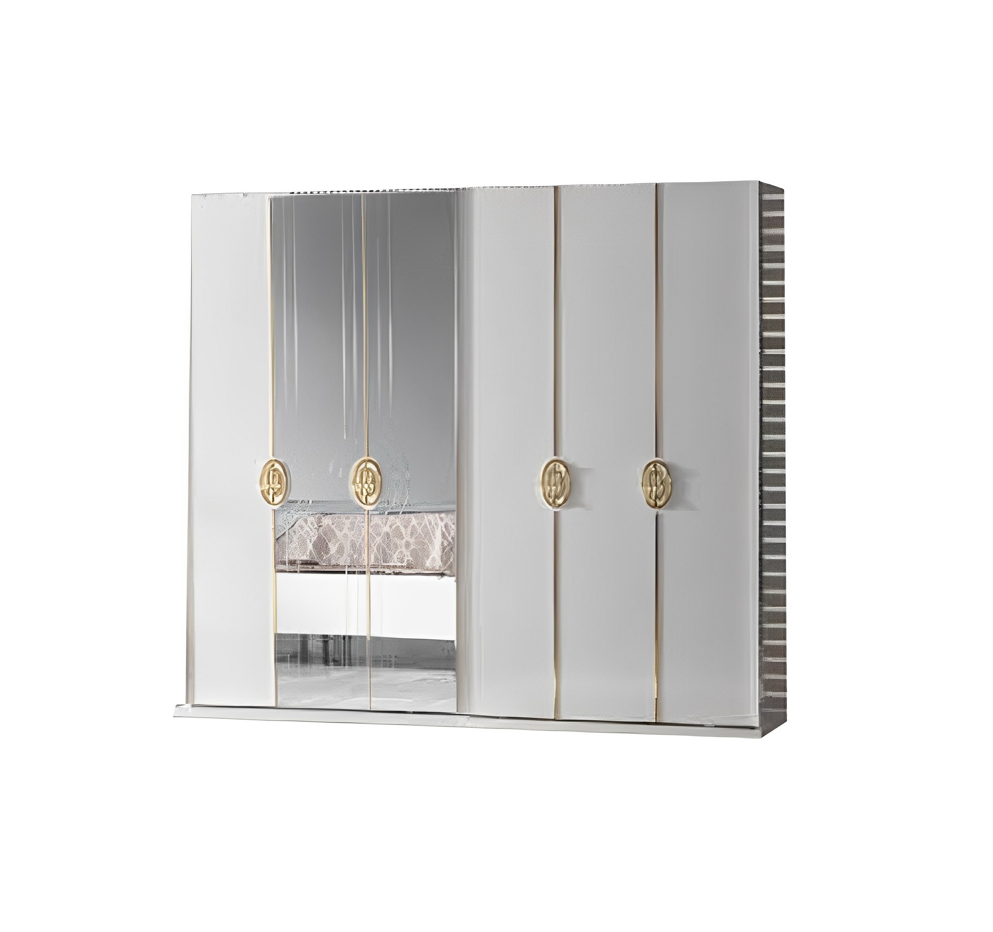 Schlafzimmermöbel Kleiderschrank Schrank Spiegel Garderobe weiß Moderne Möbel