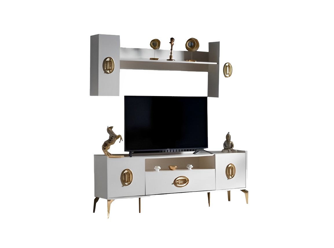 Esszimmer Wohnwände Moderne TV-Ständer Wandregale Wohnzimmer Luxus TV-Möbel