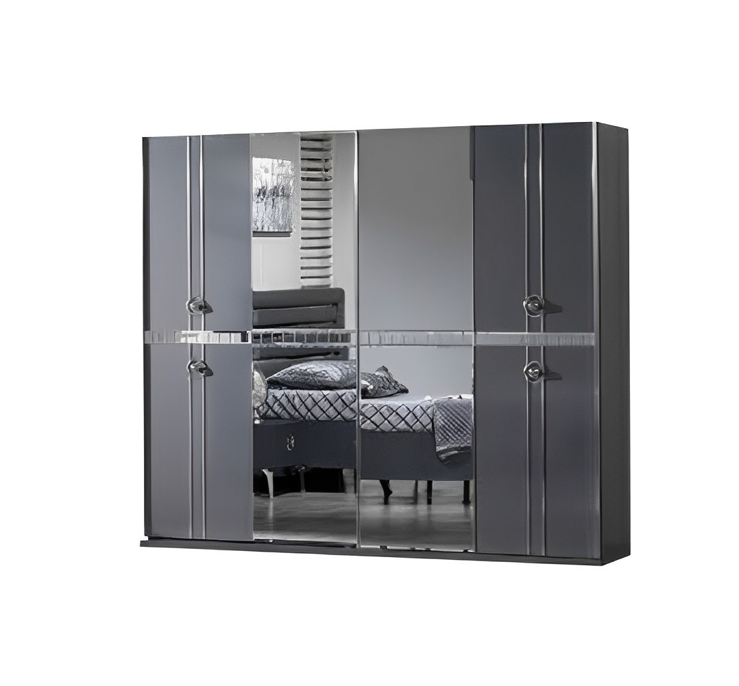 Kleiderschrank Schlafzimmer Moderne Möbel Grau Garderobe Schrank Design