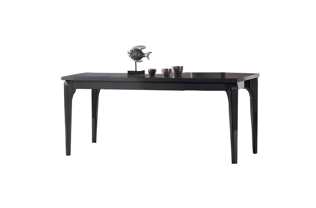 Esszimmer Esstisch Schwarz Tisch hölzern Küchentisch Küche Moderne Möbel Luxus